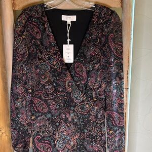 Lucky Brand - Small - ruffled midi dress.